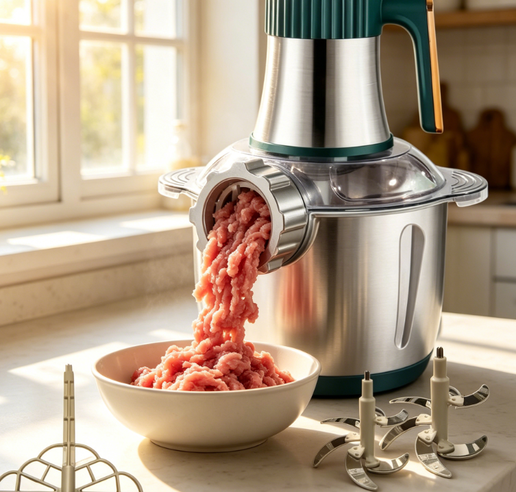 5L Electric Meat Grinder, 500W, Stainless Steel, 5‑Speed – for Meat, Dough, Vegetables, Nuts & Fruit - Image 2